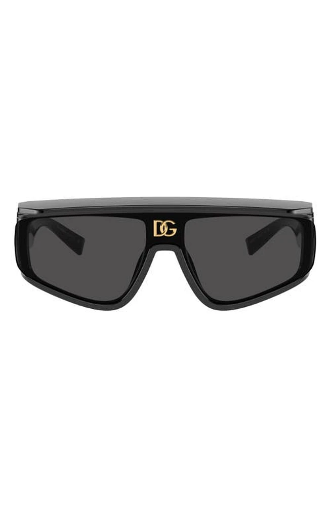 Dolce & Gabbana 146mm Rectangular Sunglasses in Black at Nordstrom