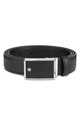 Montblanc Meisterstuck Reversible Sartorial Leather Belt in Black at Nordstrom