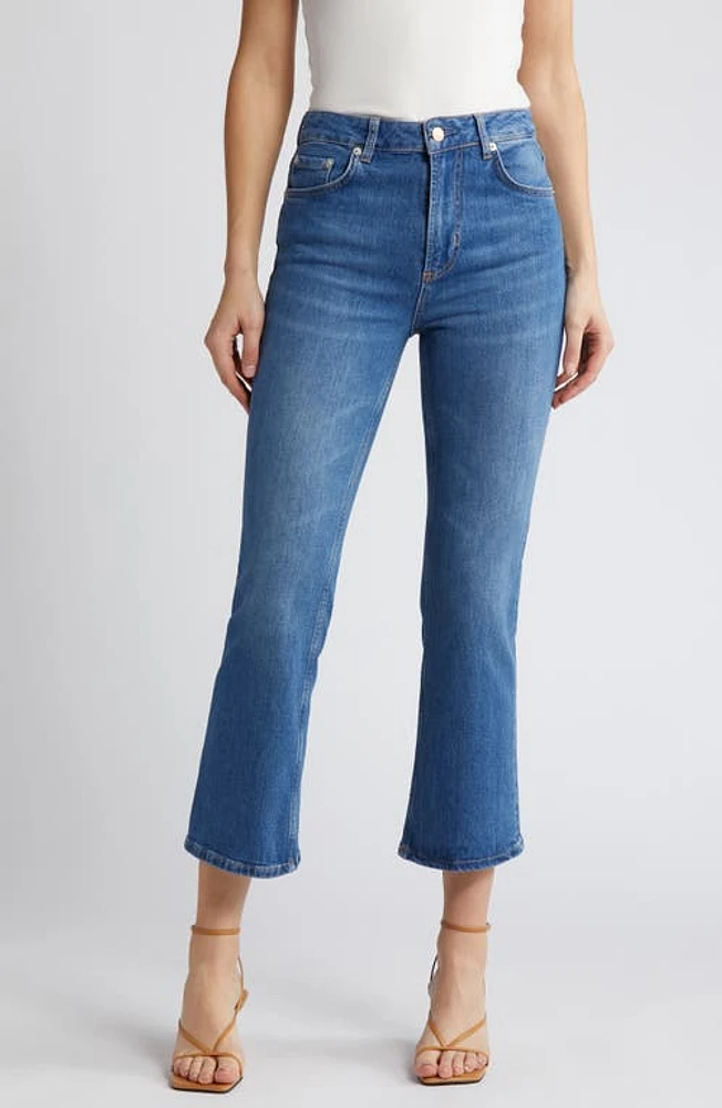 Rails Sunset High Waist Slim Fit Crop Flare Jeans Tidal Wave at Nordstrom,