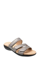 Trotters Rose Strappy Sandal Pewter Metallic at Nordstrom,