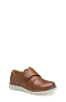 Johnston & Murphy Kids' Holden Wingtip Monk Strap Shoe in Tan Full Grain at Nordstrom, Size 12 M