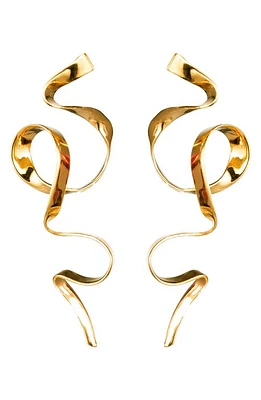 Sterling King Allegro Ribbon Drop Earrings in Gold at Nordstrom