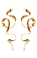 Sterling King Allegro Ribbon Drop Earrings in Gold at Nordstrom