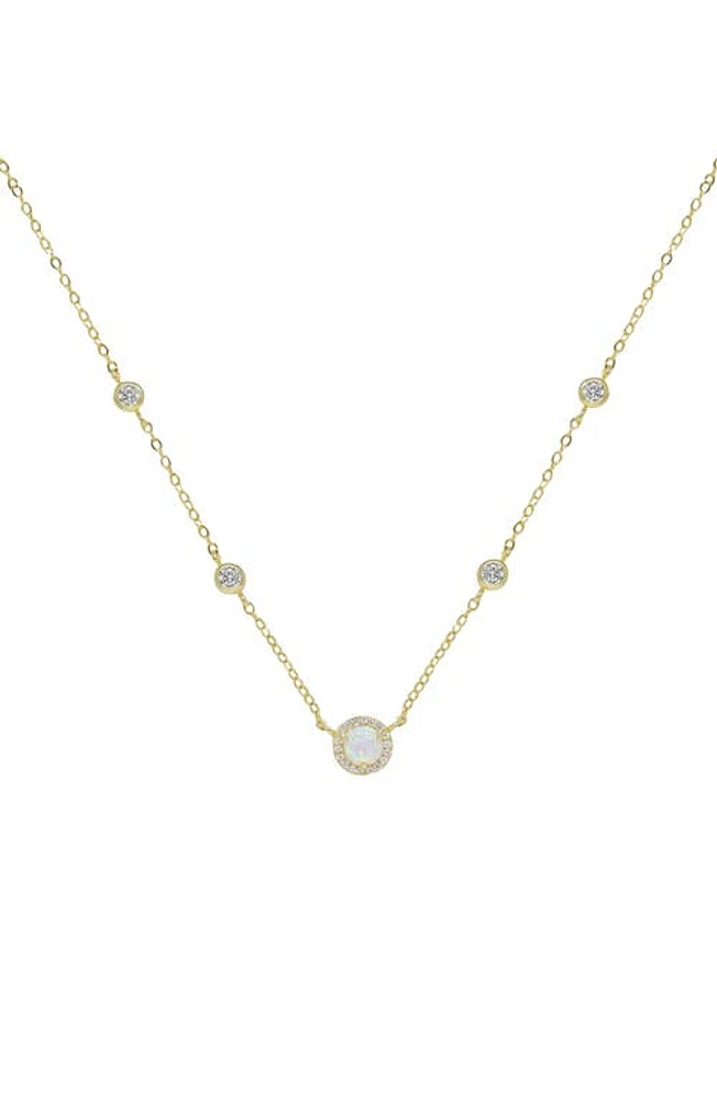 Ettika Opal Chain Necklace in Gold at Nordstrom