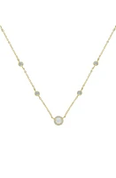 Ettika Opal Chain Necklace in Gold at Nordstrom