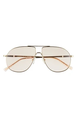 Le Specs Schmaltzy 60mm Aviator Sunglasses in Bright Gold at Nordstrom