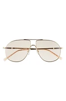 Le Specs Schmaltzy 60mm Aviator Sunglasses in Bright Gold at Nordstrom