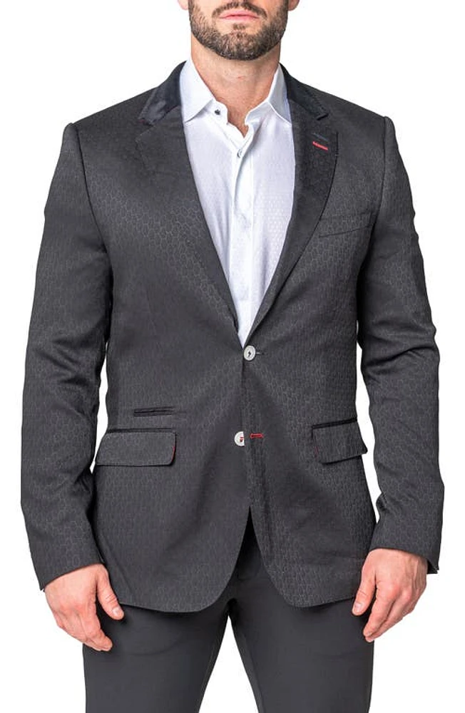 Maceoo Socrates Black Geometric Sport Coat at Nordstrom,