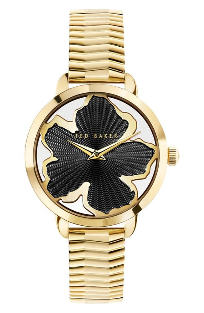 Ted Baker London Lilabel 2H Bracelet Watch, 36mm in Gold/Black/Gold at Nordstrom