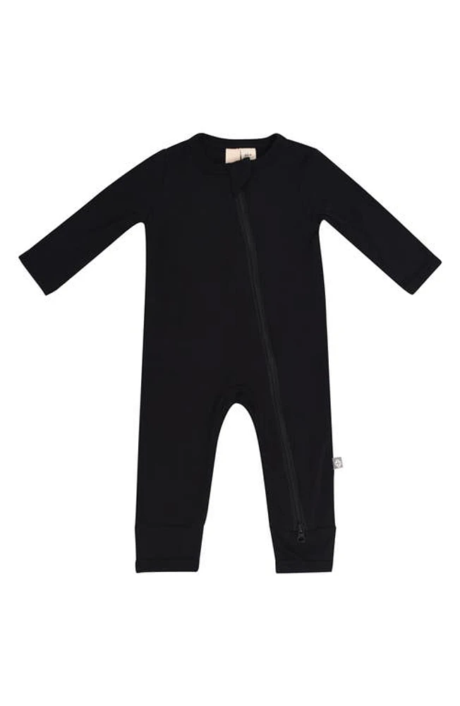 Kyte BABY Zip-Up Romper in Midnight at Nordstrom