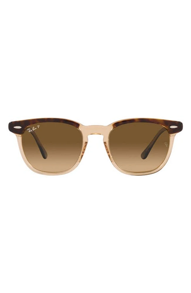 Ray-Ban Hawkeye 50mm Gradient Polarized Square Sunglasses in Trans Brown at Nordstrom