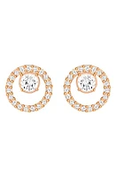 Swarovski Creativity Circle Stud Earrings in Rose Gold at Nordstrom