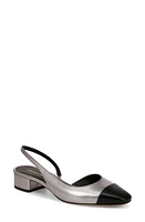 Veronica Beard Cecile Half d'Orsay Slingback Pump Dark at Nordstrom,