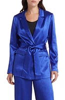 KOBI HALPERIN Cassidy Moiré Belted Jacket Twilight at Nordstrom,