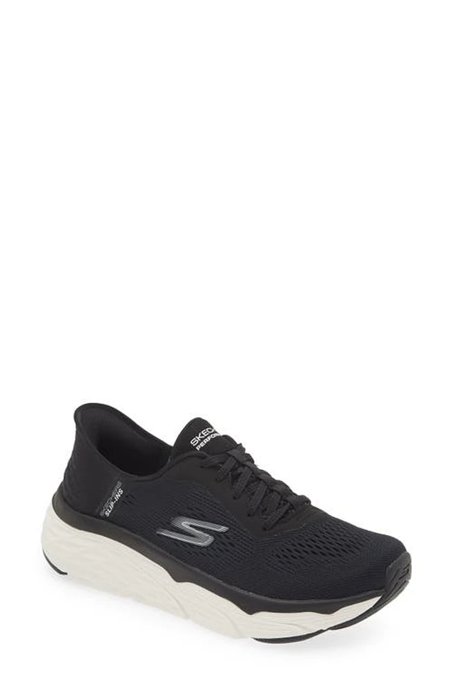 SKECHERS Slip-Ins Max Cushioning Elite Sneaker Black/White at Nordstrom,