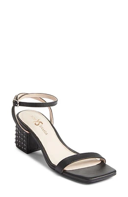 Yosi Samra Diana Ankle Strap Sandal Black Studs at Nordstrom,