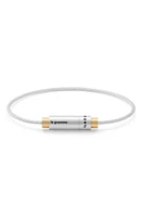 le gramme 9G Brushed Two-Tone Cable Bracelet Silver/Yellow Gold 18Kt at Nordstrom, Cm