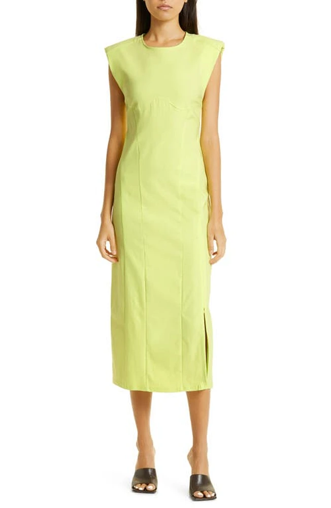 GESTUZ Aurora Cap Sleeve Sheath Dress Sunny Lime at Nordstrom, Us