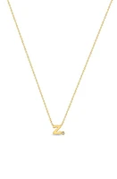 Zoë Chicco Diamond Initial Pendant Necklace in Yellow Gold-Z at Nordstrom, Size 16