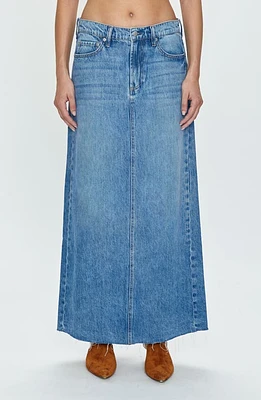 Pistola Raye Denim Maxi Skirt High Noon at Nordstrom,