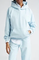 Sporty & Rich Eat More Veggies Cotton Graphic Hoodie Baby Blue at Nordstrom,