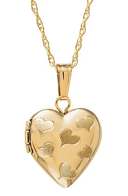 Mignonette 14k Gold Heart Locket Necklace at Nordstrom