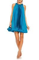 Ieena for Mac Duggal Pleated Flowy Cocktail Minidress at Nordstrom,