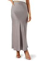 Petal & Pup Nellie Satin Midi Skirt at Nordstrom,