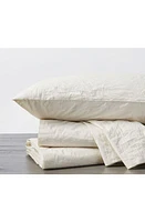 Coyuchi Crinkled Organic Cotton Percale Duvet Cover in Undyed at Nordstrom