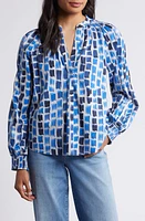 NIC+ZOE Brushstrokes Print Pullover Top Multi at Nordstrom