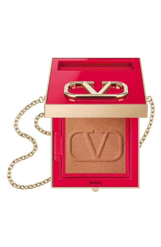 Valentino Go-Clutch Refillable Compact Finishing Powder in Deep at Nordstrom