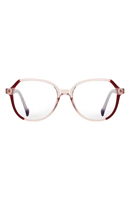 Fifth & Ninth Nelli 53mm Round Blue Light Blocking Glasses in Transparent at Nordstrom