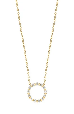 Bony Levy Mykonos Diamond Circle Pendant Necklace in 18K Yellow Gold at Nordstrom