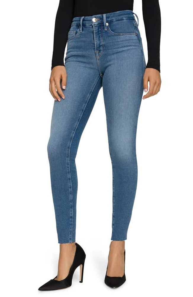 Good American Legs Skinny Jeans Blue655 at Nordstrom,