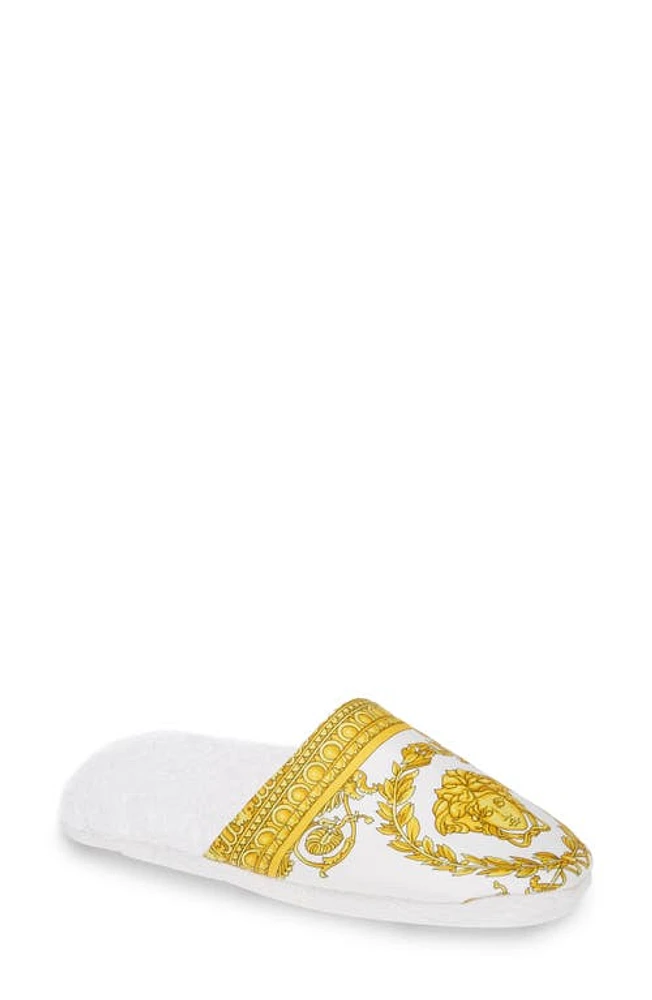 Versace Barocco Slippers in White at Nordstrom, Size Small