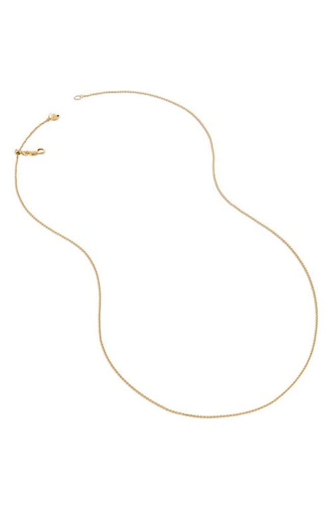 Monica Vinader Fine Chain Necklace in 18Ct Gold Vermeil at Nordstrom