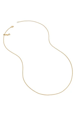 Monica Vinader Fine Chain Necklace in 18Ct Gold Vermeil at Nordstrom