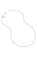 Monica Vinader Fine Chain Necklace in 18Ct Gold Vermeil at Nordstrom