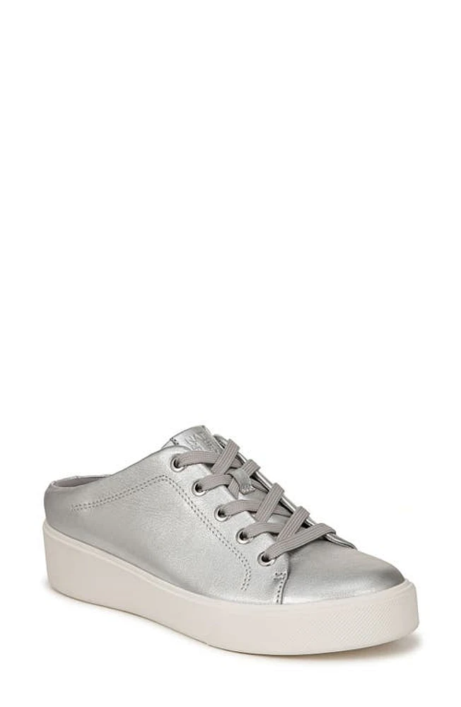 Naturalizer Morrison Mule Sneaker Silver Leather at Nordstrom,