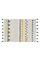 Lorena Canals Zigzag Stripe Washable Rug in Vintage Blue at Nordstrom