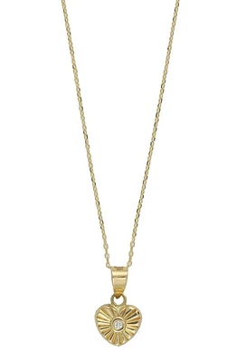 Bony Levy Icon Diamond Heart Pendant Necklace in 18K Yellow Gold at Nordstrom