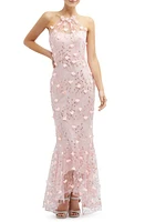 Dessy Collection Sequin Embroidered High-Low Gown Rose at Nordstrom,