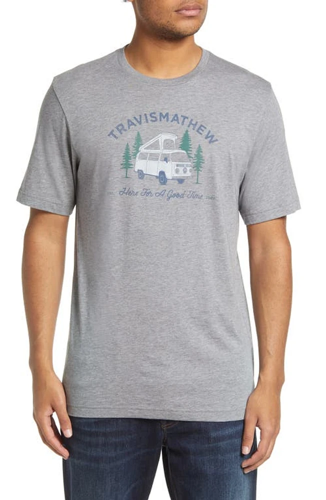 TravisMathew Men's Coal Walk Graphic Cotton Tee in Heather Grey at Nordstrom, Size Small