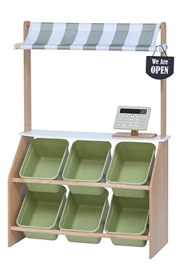 Teamson Kids Little Helper Farmers' Market Stand in Olive Green at Nordstrom