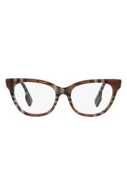 burberry Evelyn 53mm Cat Eye Optical Glasses in Brown at Nordstrom