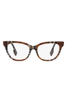 burberry Evelyn 53mm Cat Eye Optical Glasses in Brown at Nordstrom