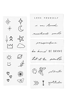 INKED by Dani Forever Favorites Temporary Tattoos in Black at Nordstrom