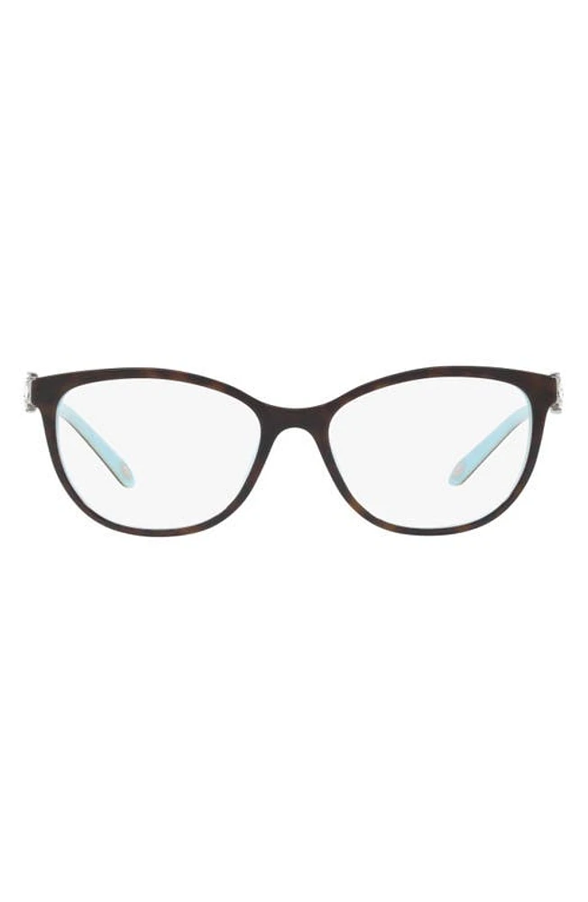 Tiffany & Co. 54mm Optical Glasses in Havana Blue at Nordstrom