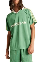 adidas Originals 3-Stripes Pinstripe Jersey Preloved Green at Nordstrom,