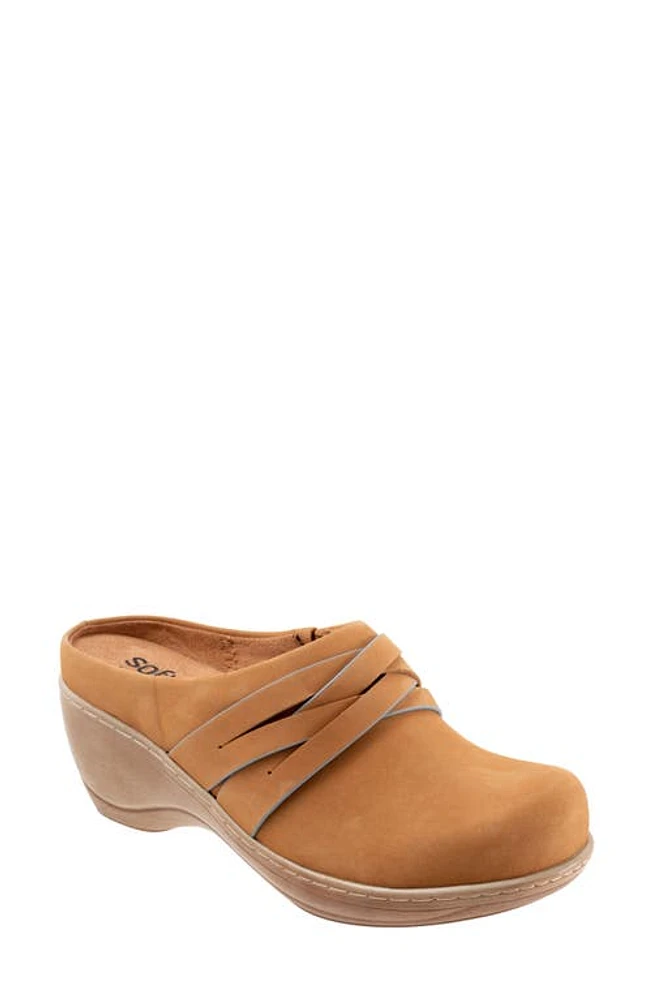 SoftWalk Mackay Clog Luggage Nubuck at Nordstrom,